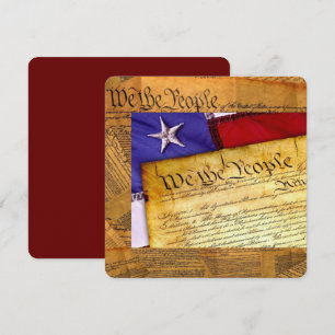 American Constitution We The People Card