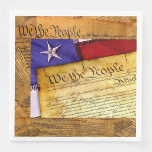 American Constitution We The People Paper Dinner N Napkin