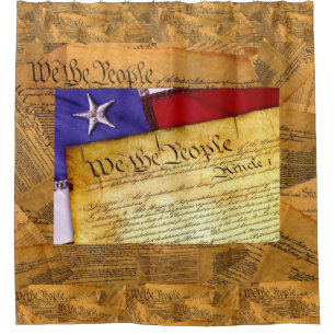 American Constitution We The People Shower Curtain