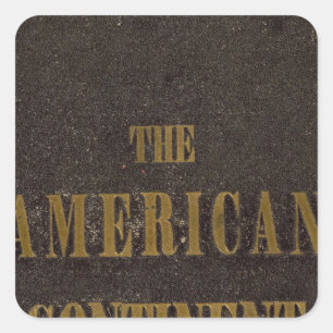 American Continent United States Square Sticker