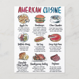 American Cooking Postcard