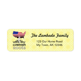 American Cornish Roots Address Labels