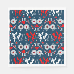 American Country Music Line Dancing Napkin