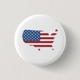 American country National flag geographic  3 Cm Round Badge