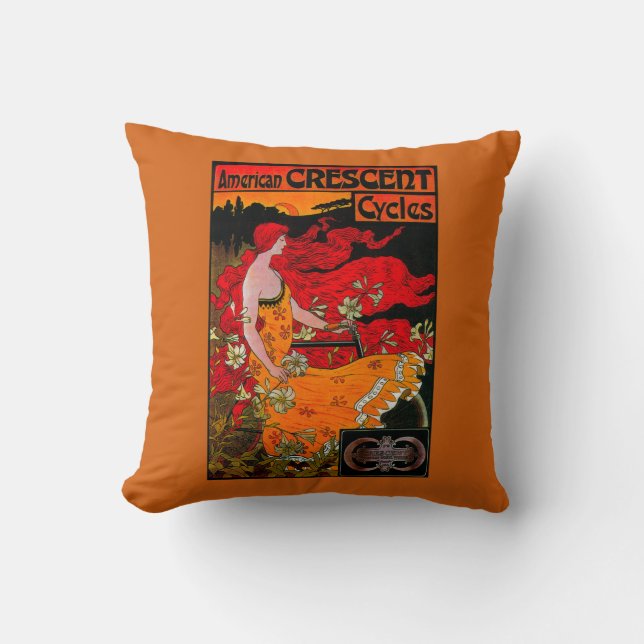 American Crescent Vintage PosterEurope Cushion (Front)