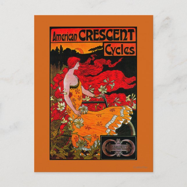 American Crescent Vintage PosterEurope Postcard (Front)
