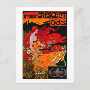 American Crescent Vintage PosterEurope Postcard