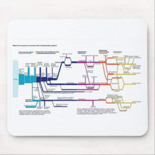 American Criminal Justice System Process Flowchart Mouse Mat