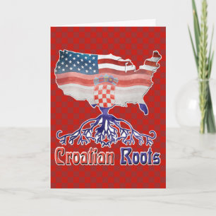 American Croatian Roots Greeting Card