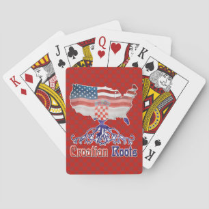 American Croatian Roots  Playing Cards