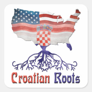 American Croatian Roots Stickers