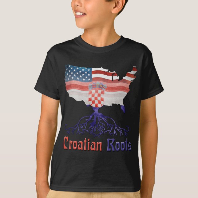 American Croatian Roots T-Shirt (Front)