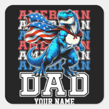 American Dad 4th of July Patriotic Personalised