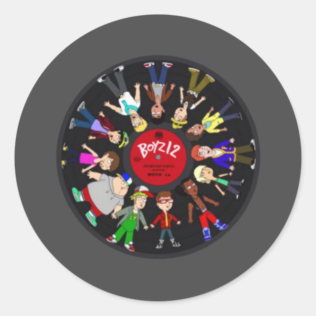 American Dad Boyz 12 Classic Round Sticker (Front)