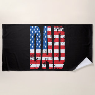 american dad flag beach towel