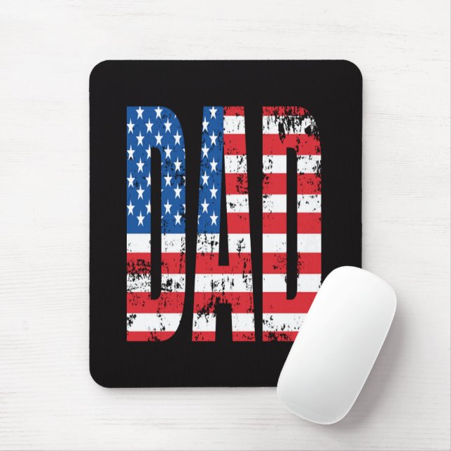 american dad flag mouse mat (With Mouse)