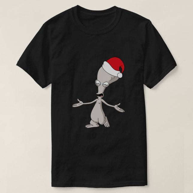 American Dad Roger. Alien in Christmas hat Classic T-Shirt (Design Front)