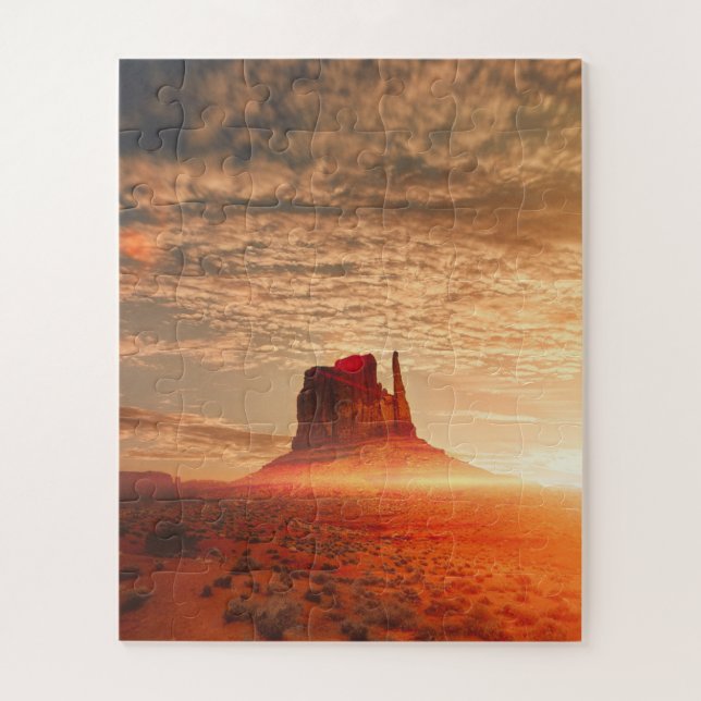 american desert at dawn jigsaw puzzle (Vertical)