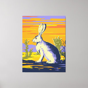 American Desert Hare Canvas Print