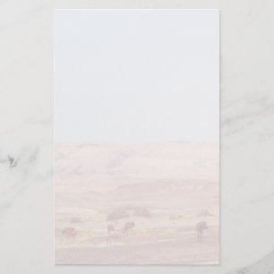 American Desert Horses P8670 Stationery