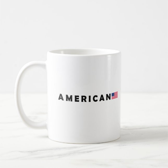 American design coffee mug (Left)