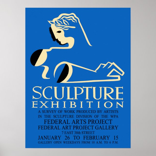 American Design Sculpture Exhibition Poster (Front)