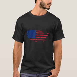 American Distressed Flag America USA Flag Patriot T-Shirt