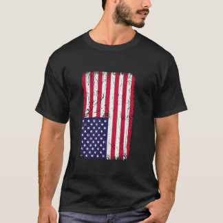 American Distressed Flag America USA Flag  T-Shirt