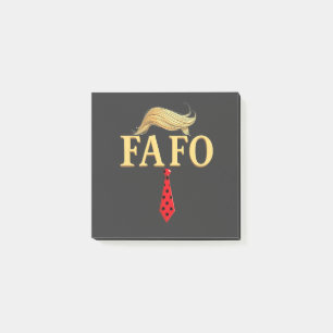 American Donald Trump FAFO USA Flag Patriotic Post-it Notes