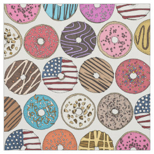 american doughnuts pearl fabric