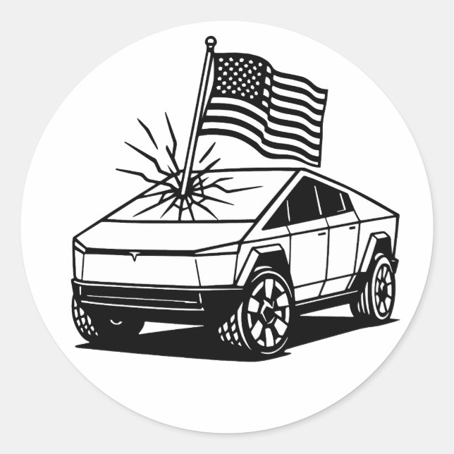 American Dream Classic Round Sticker (Front)