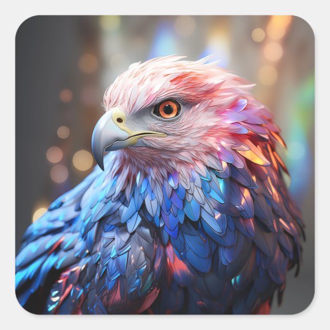 American Dream - Fantastic Eagle Square Sticker (Front)