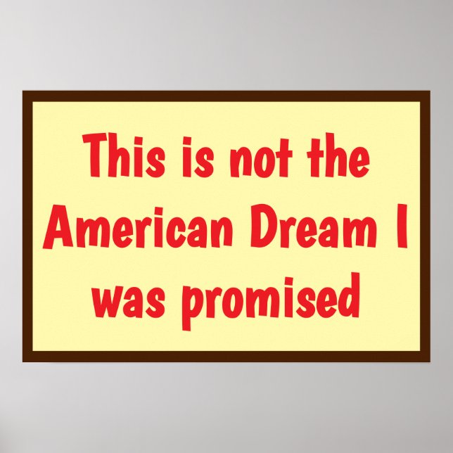 American Dream Promised Poster (Front)