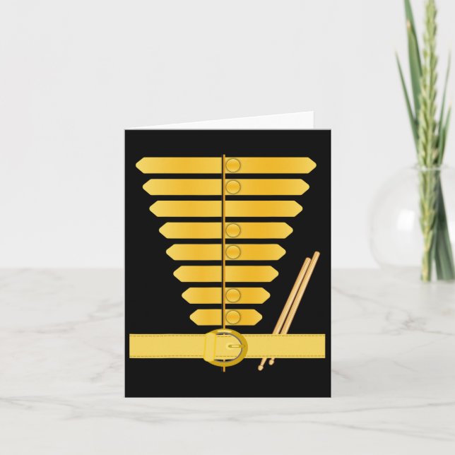 American Drum Major Costume Marching Band Uniform  Card (Front)