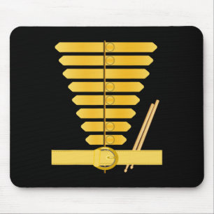 American Drum Major Costume Marching Band Uniform Mouse Mat