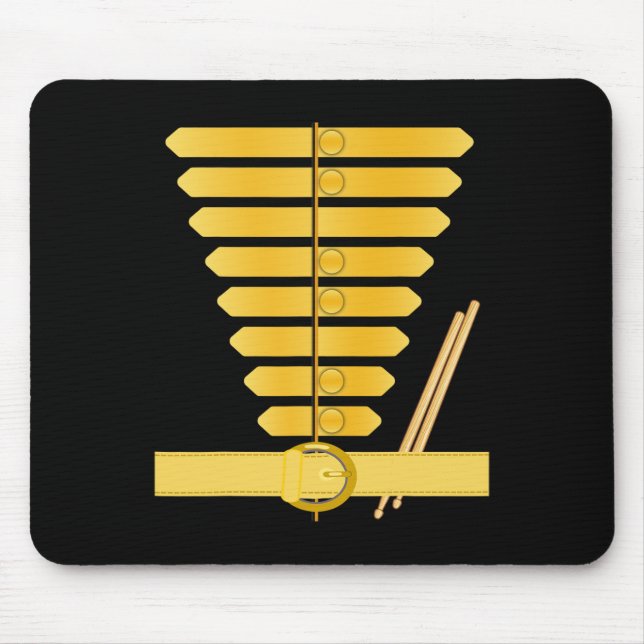 American Drum Major Costume Marching Band Uniform  Mouse Mat (Front)