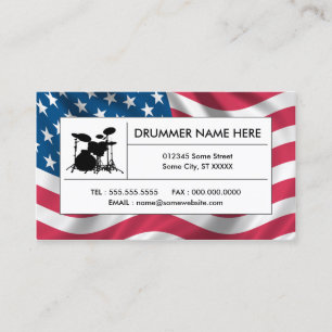 american drums business card
