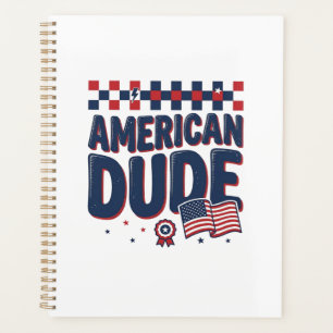 American Dude Patriotic Vintage Shirt Design_1 Planner