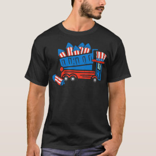 American Dump Truck 4th Of July Fourth Toddler Boy T-Shirt