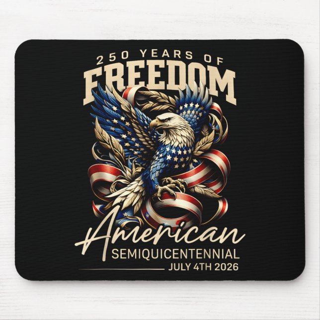 American Eagle 250 Years Freedom Artwork Mouse Mat (Front)