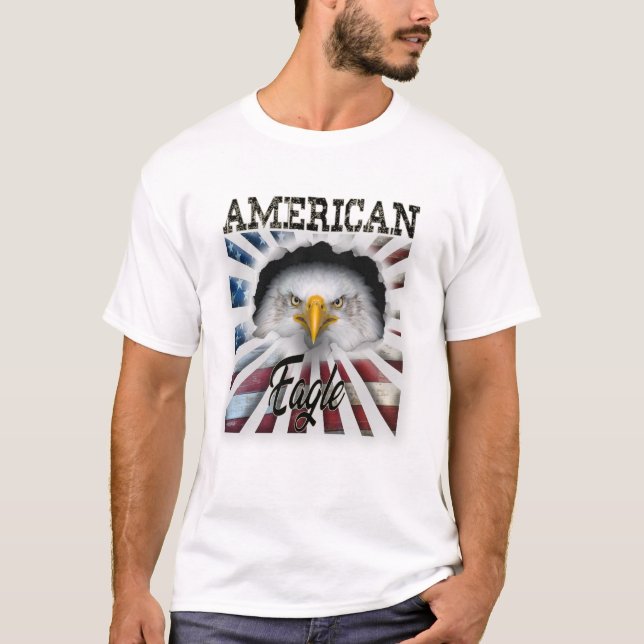 American Eagle 3D Pattern T-shirt (Front)