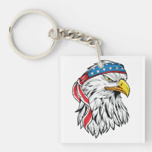 American eagle 4th of july key ring