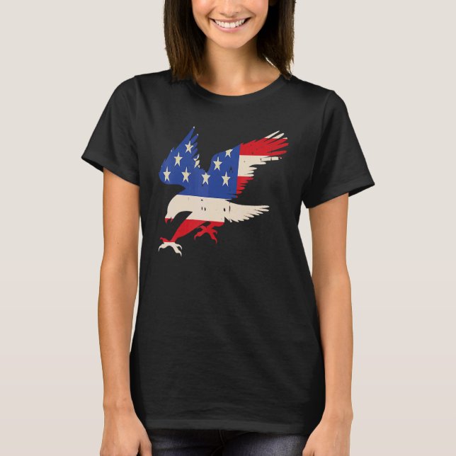 American Eagle 4th Of July Veterans Day T-Shirt (Front)