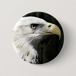 American Eagle 6 Cm Round Badge