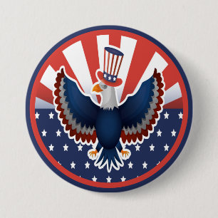 American Eagle 7.5 Cm Round Badge