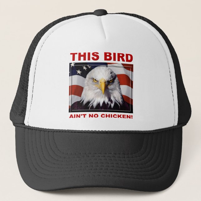 American Eagle Ain't No Chicken Ball Cap Trucker (Front)