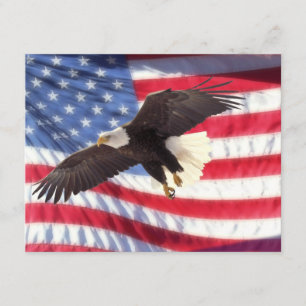 American Eagle & American Flag Invitation
