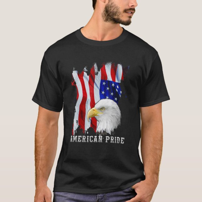 American Eagle American Pride US Flag T-Shirt (Front)