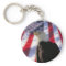 American Eagle and Flag Keychain