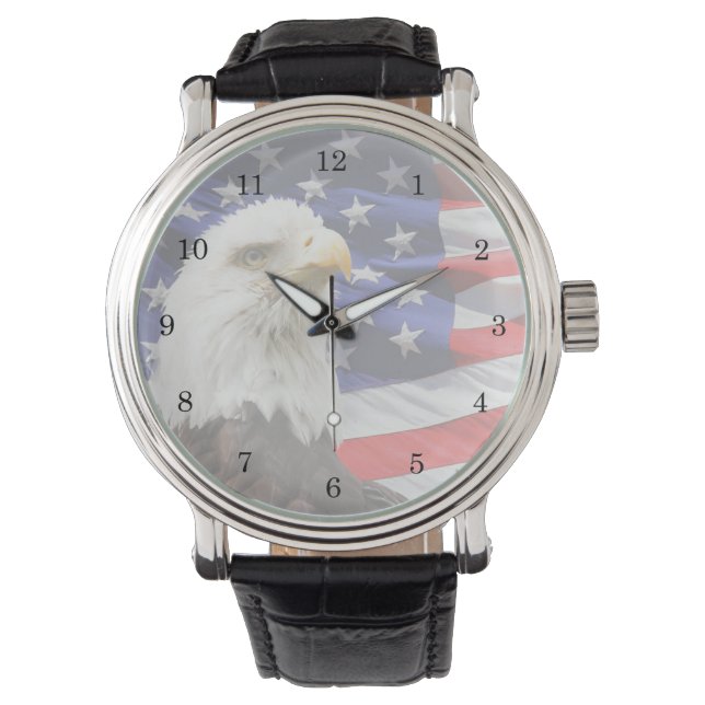 American Eagle and United States Flag Watch (Front)